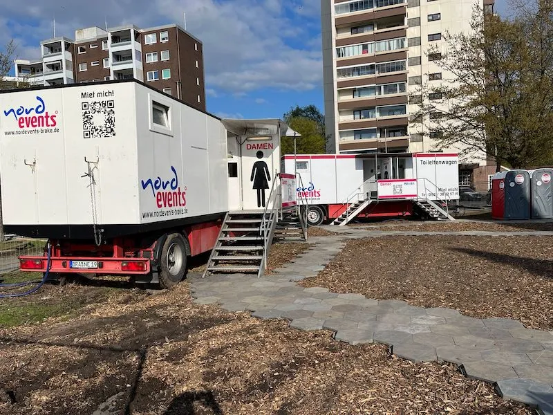 Toilettenwagen von Nord Events